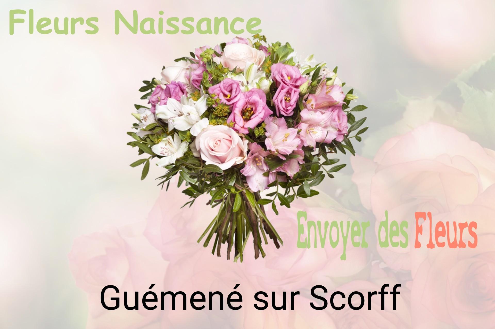 Bouquet de fleurs de naissance livré à Guémené-sur-Scorff