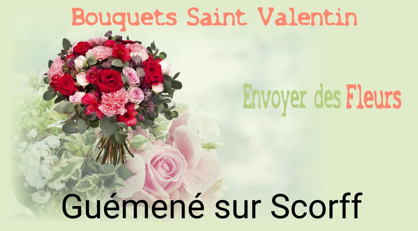 Roses de Saint-Valentin livrées à Guémené-sur-Scorff